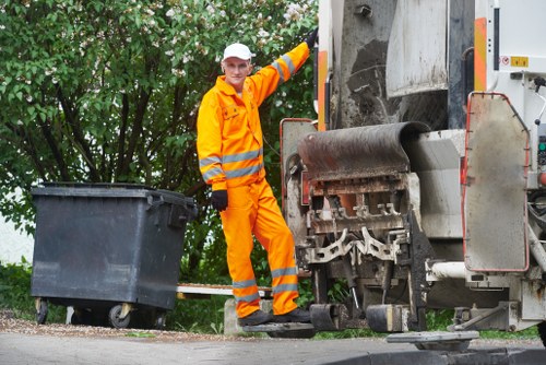 Supervisor reviewing safety procedure documents before work